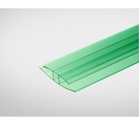 Профиль 6 мм соединительный неразъемный, зеленый 6м Стандарт