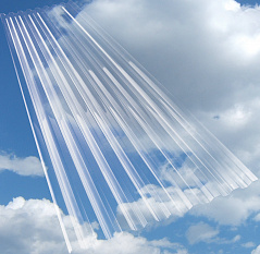 Профилированный ПК МП/С-20 1,3 мм 1150*6000мм POLYGAL 1UV прозрачный