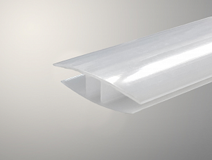 Профиль 8 мм соединительный неразъемный HP, белый 6м Практичный