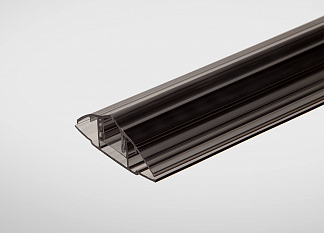 Профиль 6-10 мм соединительный разъемный HCP (база), графитовый, 6м Премиум