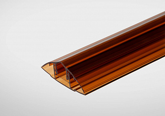 Профиль 6-16 мм соединительный разъемный HCP (крышка), янтарный, 6 м Премиум