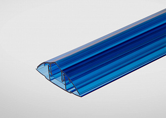 Профиль 6-16 мм соединительный разъемный HCP (крышка), синий, 6м Премиум