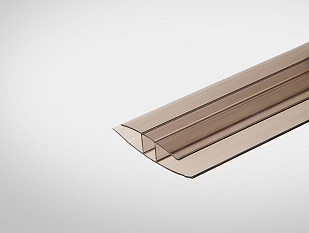 Профиль 16 мм соединительный разъемный HCP (база), бронзовый, 6 м Премиум