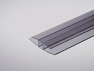 Профиль 8 мм соединительный неразъемный HP, графитовый, 6м Практичный