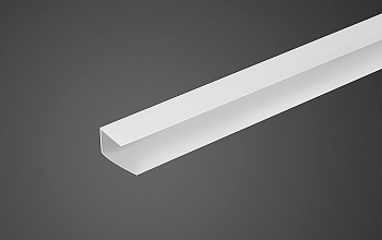 Профиль 8 мм торцевой UP, белый, 2,1 м Практичный