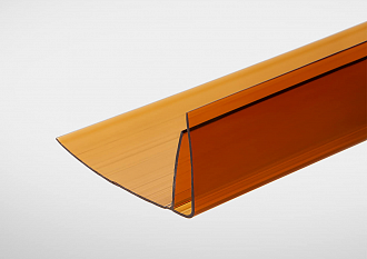 Профиль 8-10 мм пристенный FP, янтарь, 6м Колибри