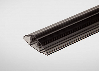 Профиль 6-10 мм соединительный разъемный HCP (база), графитовый, 6м Премиум