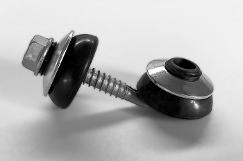 Шайба с металлическим кольцом 7*25 мм и резиновым уплотнителем ЧЕРНАЯ  